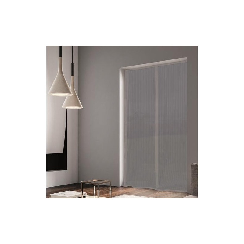 MOSQUITERA MAGNETICA PARA PUERTA 120X240 GRIS