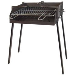 BARBACOA CUADRADA C/ SOPORTE PAELLA 60X40X75 CMS.