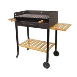 BARBACOA PARRILLA INOX CON RUEDAS   71450