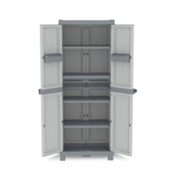ARMARIO DE RESINA WAVE ALTO GRIS 181X70X43CM