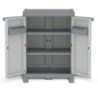 ARMARIO DE RESINA WAVE BAJO GRIS 97X70X43CM.