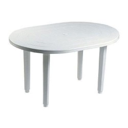 MESA JARDIN OVALADA 130X90CM.  4020
