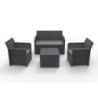 SET JARDIN NASSAU STORAGE 2 SILLONES + SOFA + MESA