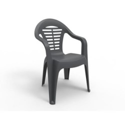 SILLA EXTERIOR  MENORCA ANTRACITA 43034