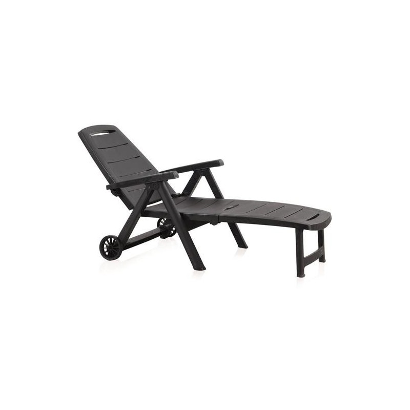 TUMBONA PLEGABLE ANTIBES ANTRACITA C/RUEDAS 55369