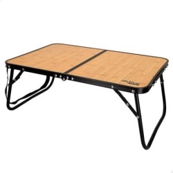 MESA CAMPING PLEGABLE ALU 60X40X26CM -BAMBU