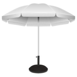 BASE SOMBRILLA-PARASOL CEMENTO REDONDO  50X34 CM.