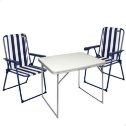 SET MESA 80X60X70 CM+2 SILLAS PLEGS 53X47X40/85CM