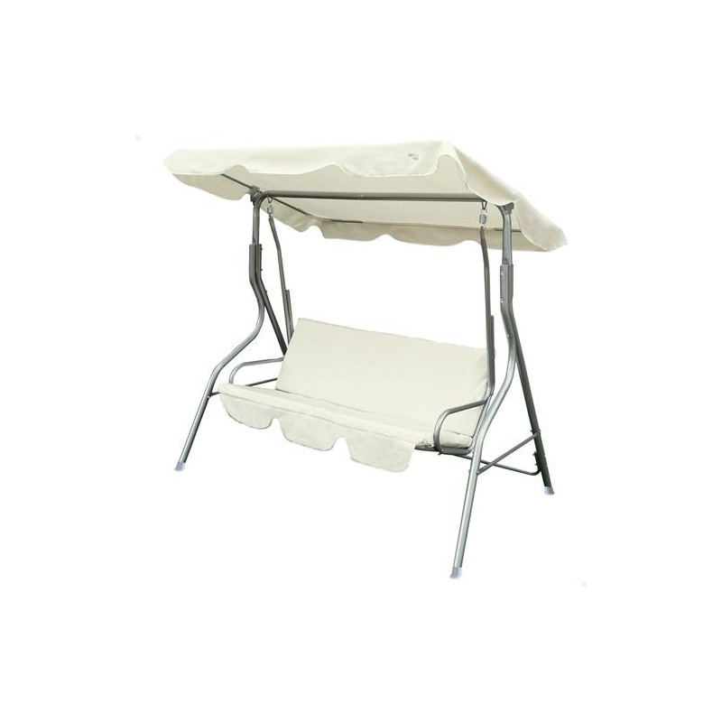 BALANCIN JARDIN 3 PAX 170X110X153CM MARFIL