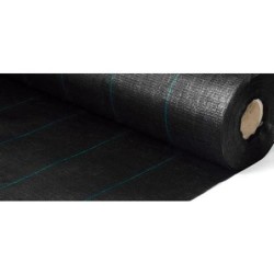MALLA ANTIHIERBAS 2X100M 100 GR. /M2. NEGRA