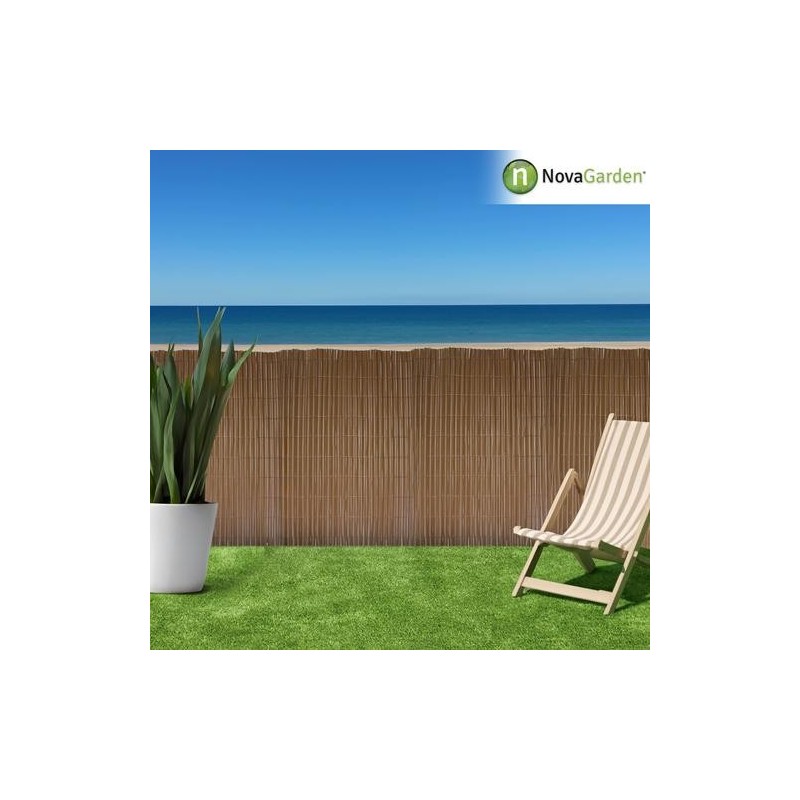 CAÑIZO PVC DOBLE CARA 14MM 1X3M PREMIUM MARRON