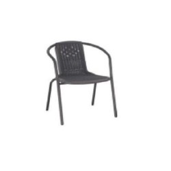 SILLA APILABLE GEMMA DE ACERO GRIS ANTRACITA