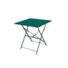 MESA BALCON PLEGAB.ACERO 60X60CM.CORDELIA TURQUESA