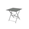 MESA BALCON PLEGAB.ACERO 60X60CM.CORDELIA GRIS