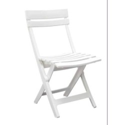 SILLA MIAMI PLEGABLE BLANCO 80X42X50CM. 49036096