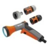SET PISTOLA DE DUCHA CON CONEXIONES PARA RIEGO