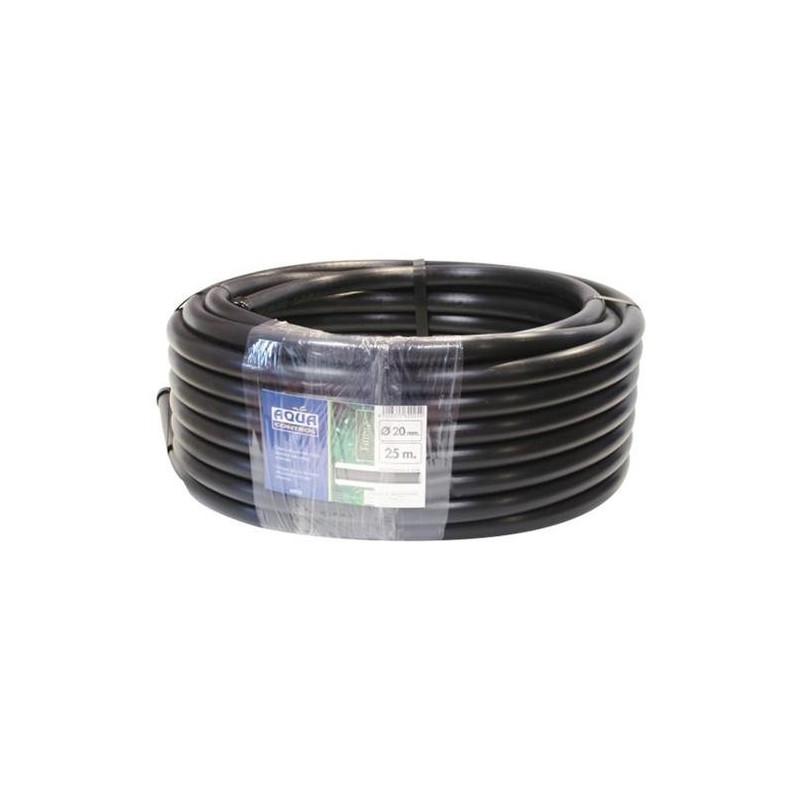 TUBERIA DE POLIETILENO 20MM 25M NEGRA LISA 62025