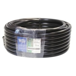 TUBERIA DE POLIETILENO 25 MM 25 M NEGRA LISA 62525