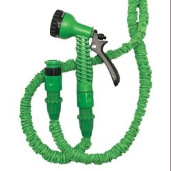 MANGUERA EXTENSIBLE 15M. 12MM.6 BARES VERDE BASIC
