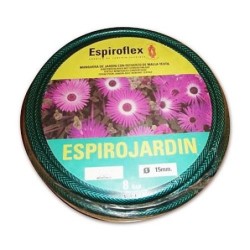 MANGUERA ESPIROJARDIN VERDE 15 MM. (ROLLO 15 M.)