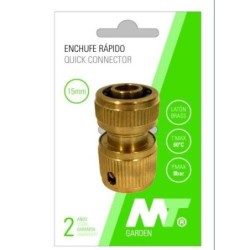 CONECTOR RAPIDO LATON PARA MANGUERA 19MM