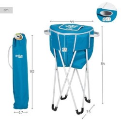 NEVERA PLEGABLE C/SOPORTE Ø44X35X84 CM IMPERMEABLE