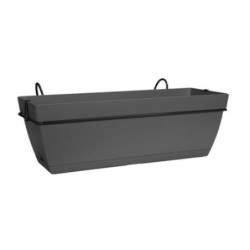 MACETA PARIS BALCONY TROUGH SET 50CM ANTHRACITE
