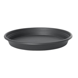 PLATO MACETA BALCON REDONDO ANTRACITA 25CM.