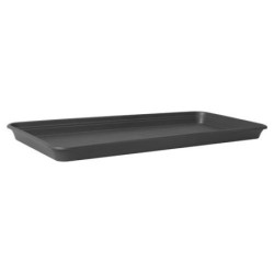 PLATO MACETA BALCON RECTANGULAR ANTRACITA 70CM.