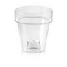 MACETA PLASTICO TRANSPARENTE 20CM. PORTO CLEAR