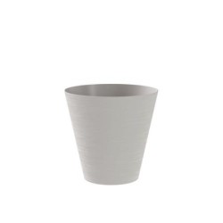 MACETA CON RESERVA DE AGUA 25CM.BLANCO CLOUD  HOOP