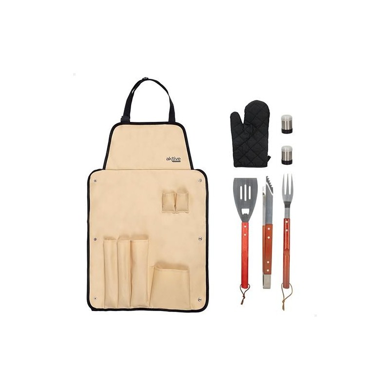 SET DELANTAL C/7 UTENSILIOS BARBACOA 63010