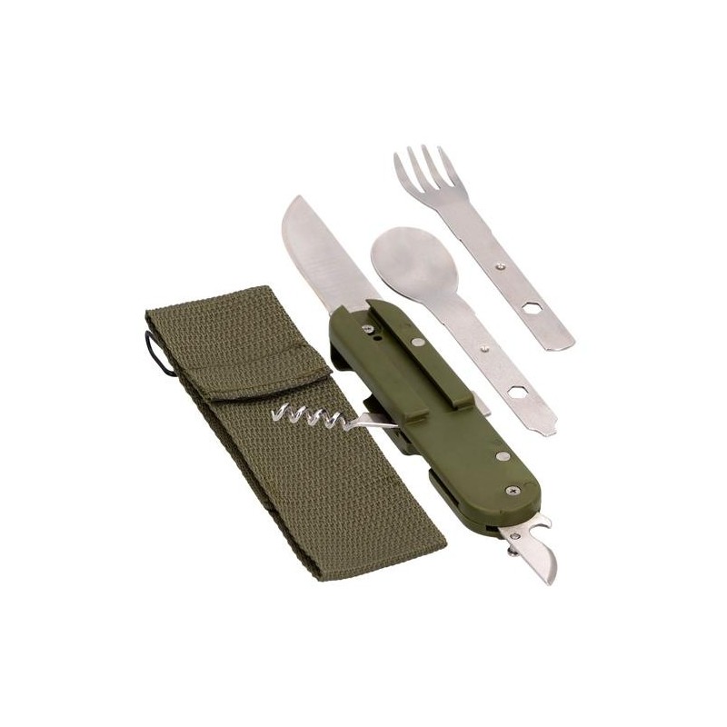 SET CUBIERTOS CAMPING C/ FUNDA CAMPING 52807