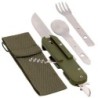 SET CUBIERTOS CAMPING C/ FUNDA CAMPING 52807