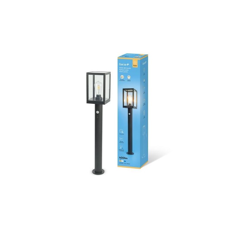 APLIQUE LED SOLAR BEQUER POSTE 400LM 27K