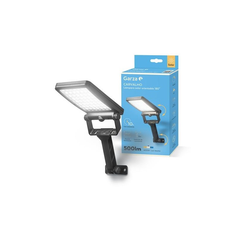 APLIQUE LED SOLAR CARVALHO 500LM 40K 401553C