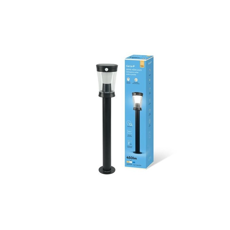 APLIQUE LED SOLAR HERCULES POSTE 450LM 40K 401550C