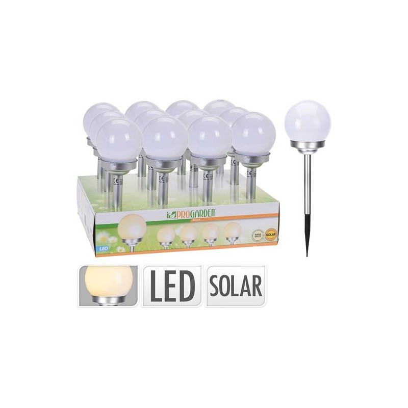 PINCHO SOLAR BOLA INOX 10CM DX9200770