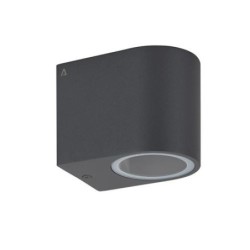 APLIQUE DE PARED 1XGU10 100MM IP54 GRAFITO