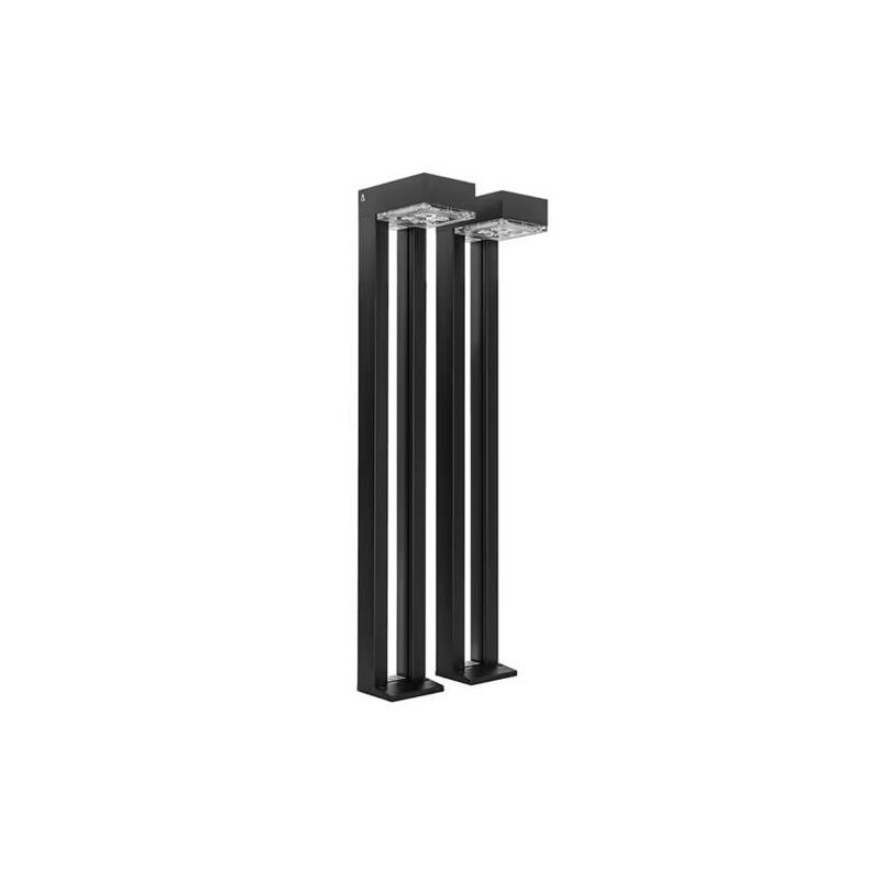 BALIZA SOLAR 100LM 4000K IP54 JUEGO 2UDS NEGRO