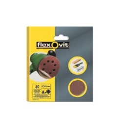 DISCO LIJA VELGRIP 115 8 AGUJEROS FINO 6 UDS