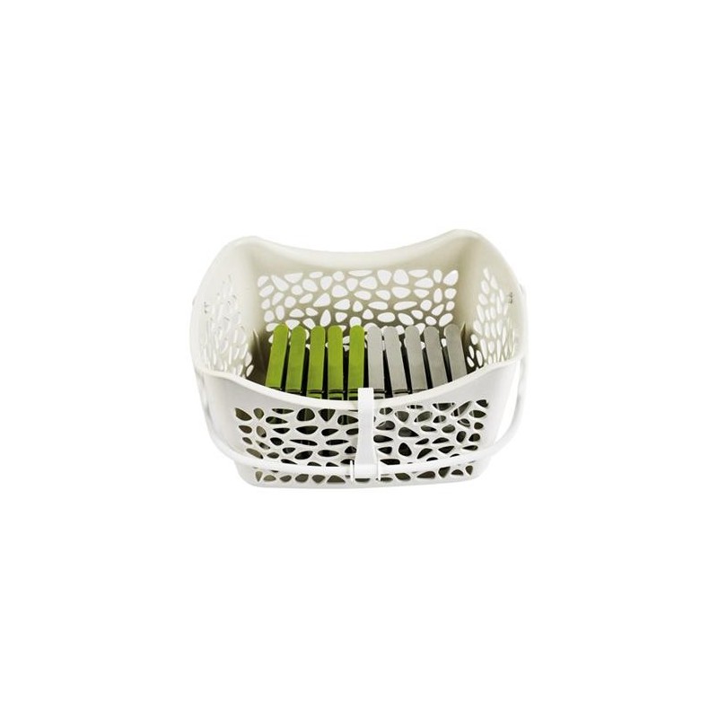 CESTO CON 24 PINZAS PLASTICO RECICLADO 5152124