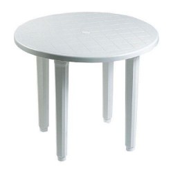 MESA JARDIN REDONDA  90 CM.BL. 4024