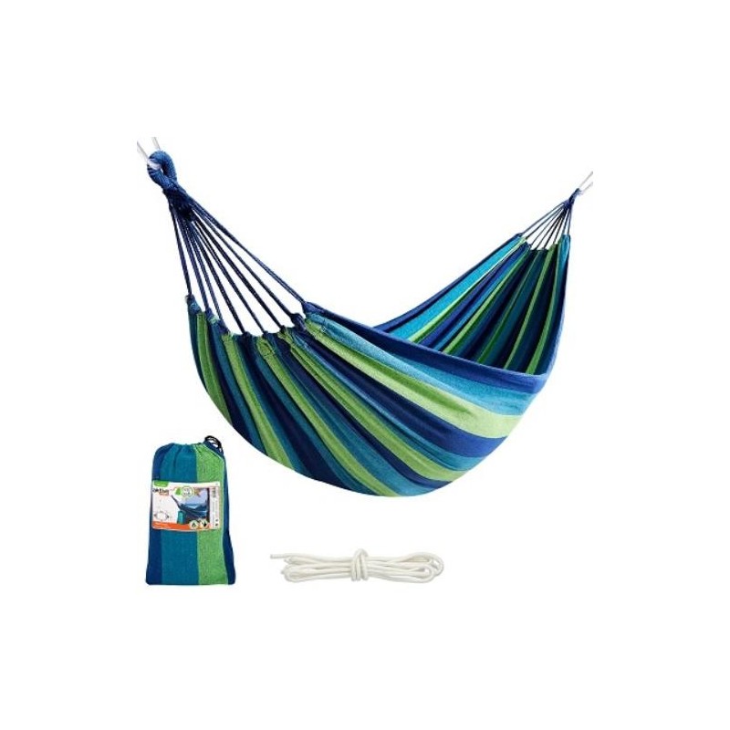 HAMACA ALGODON 200X100 CM - AZUL-AKTIVE