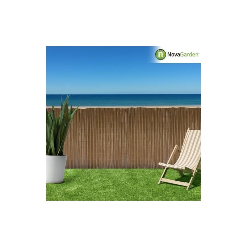 CAÑIZO PVC DOBLE CARA 14MM 2X3M PREMIUM MARRON