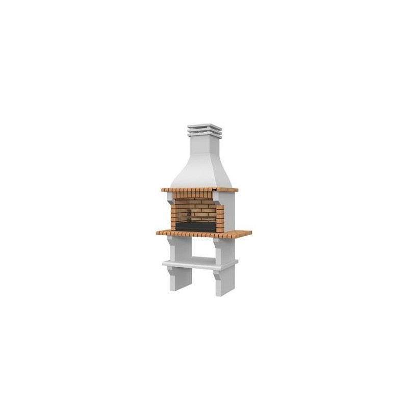 BARBACOA SEIA MEDIANA CON 2 MINI BANCADAS BRASERO