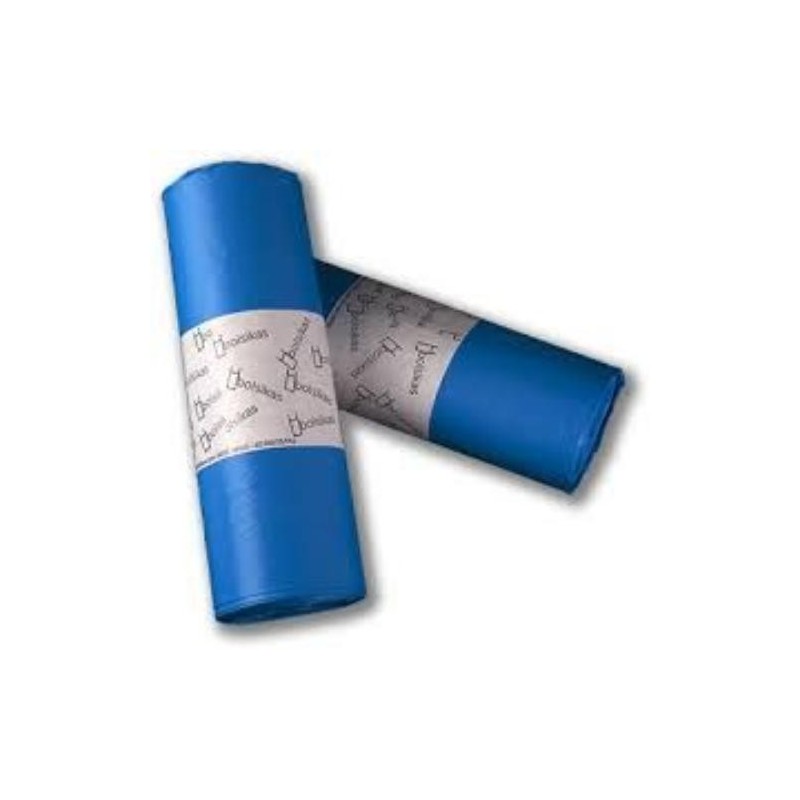 BOLSA BASURA 85X100 AZUL GALGA 90 100L (ROL-10)