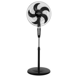 VENTILADOR DE PIE 60W DIM 40CM C/MANDO NEGRO