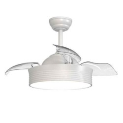 VENTILADOR DE TECHO RETRACTIL BOMBAY -L BLANCO