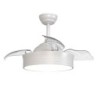 VENTILADOR DE TECHO RETRACTIL BOMBAY -L BLANCO